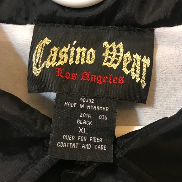 Vintage black Casino Wear LA windbreaker - Picture 4 of 4
